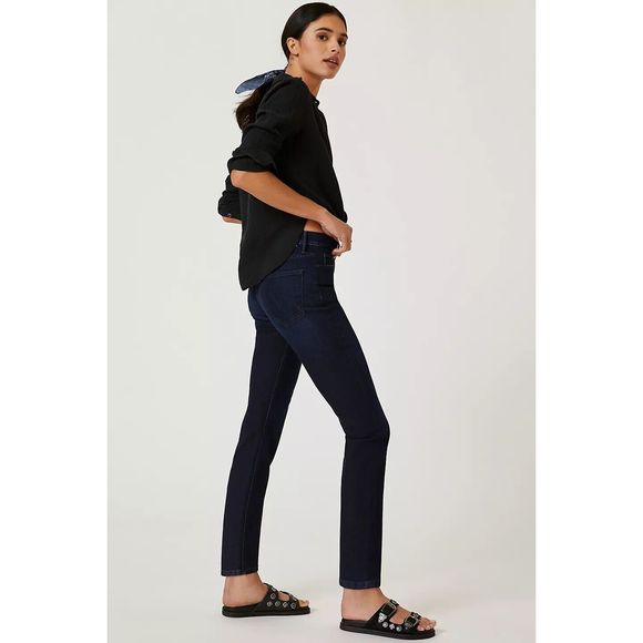 Anthropologie MOTHER The Dazzler High-Rise Straight Ankle Jeans - Picture 3 of 9